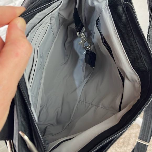 TRAVELON CROSSBODY Travel Black Anti-Theft Classic Mini Shoulder Bag NWT - Picture 9 of 17